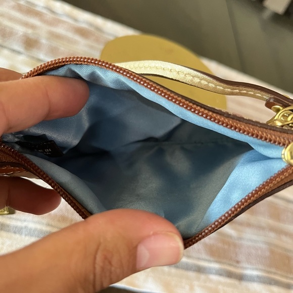 COACH Tattersall Signature Bleecker Plaid Canvas Leather Wristlet Wallet - Picture 5 of 5